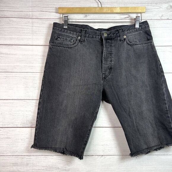 J.Lindeberg Mens Black Simon Cut Off Shorts Size 33 - Picture 4 of 12